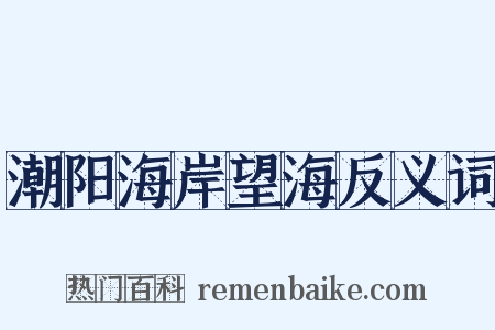 潮阳海岸望海反义词是什么意思的图片